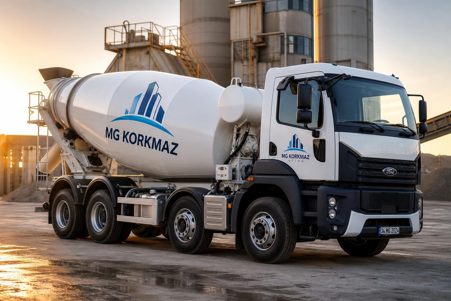 MG Korkmaz markalı beton mikseri